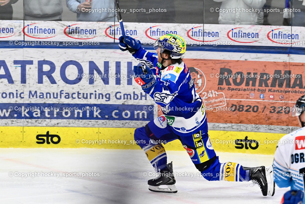 EC IDM WÄRMEPUMPEN VSV vs. Steinbach Black Wings Linz | Jubel #16 Kevin Hancock EC VSV, EC IDM WÄRMEPUMPEN VSV vs. Steinbach Black Wings Linz, EC IDM WÄRMEPUMPEN VSV vs. Steinbach Black Wings Linz am 04.03.2026 in Villach (Stadthalle Villach), Austria, (Photo by Bernd Stefan)