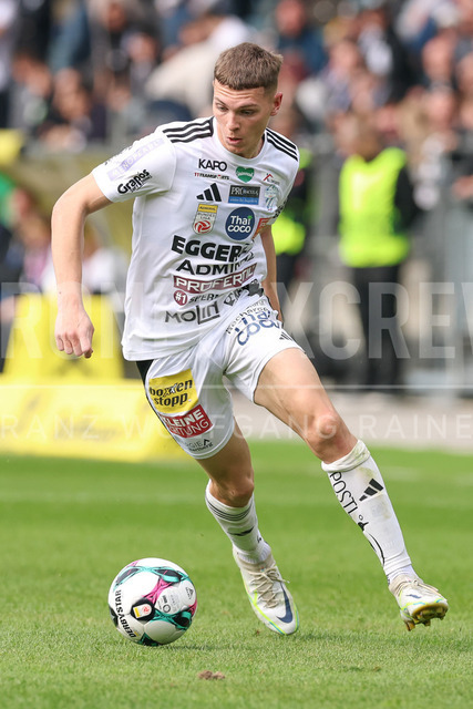 SK Puntigamer Sturm Graz vs TSV Egger Glas Hartberg – Championship Group    | Graz, Austria, 12.Apr.26 - SOCCER - ADMIRAL Bundesliga, SK Puntigamer Sturm Graz vs TSV Egger Glas Hartberg. The image shows Elias Havel (Hartberg).    