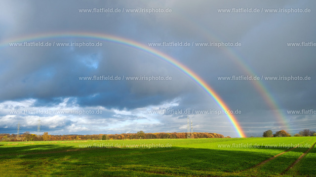 Doppel-Regenbogen | Landschaftsfoto: Gesehen in Hofheim a. Ts.
