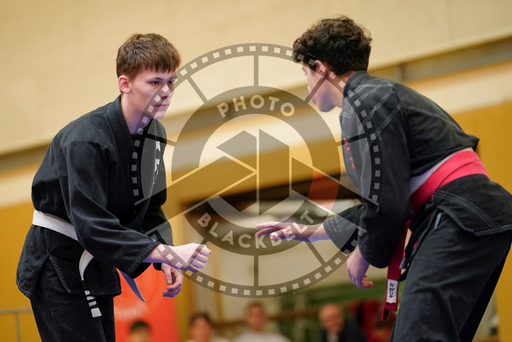 20240203PBB05592 | Fighters compete during the Brazilian Jiu-Jitsu Championship of the AJP Tour in Maintal by Frankfurt am Main, Germany, on February 2, 2024.