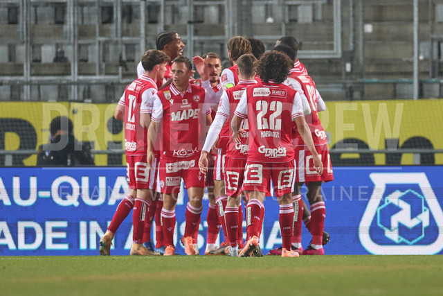 Austrian Bundesliga: Grazer AK 1902 vs LASK | GRAZ, AUSTRIA, 13.DEC.25 - SOCCER - ADMIRAL Bundesliga, Grazer AK 1902 vs LASK. The image shows rejoicing of Grazer AK 1902.
