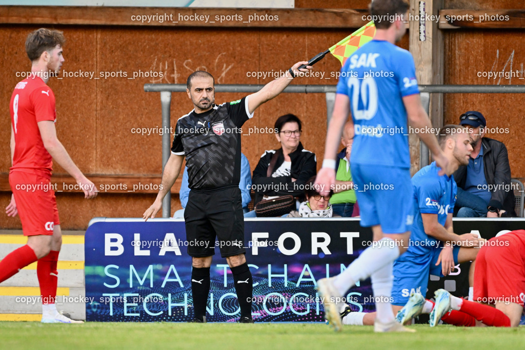 SAK vs. SC ST. Veit | Raouf Alhassan Referee, SAK vs. SC ST. Veit, SAK vs. SC ST. Veit am 30.04.2025 in Klagenfurt (Sportpark Welzenegg), Austria, (Photo by Bernd Stefan)