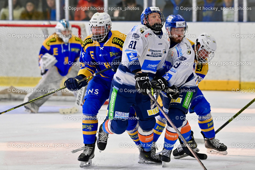 1. EHC Althofen vs. ESC Sparkasse Steindorf  | #81 Cimzar Tadej ESC Steindorf, #19 Friedrich Lukas ESC Steindorf, #52 Duller Christoph EHC Althofen, 1. EHC Althofen vs. ESC Sparkasse Steindorf , 1. EHC Althofen vs. ESC Sparkasse Steindorf  am 08.03.2026 in Althofen (Stadthalle Althofen), Austria, (Photo by Bernd Stefan)