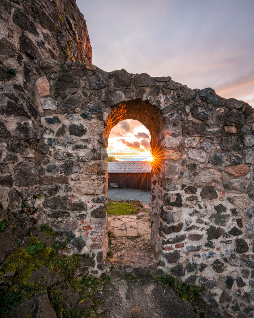 Sonnenuntergang Burgruine Waldeck | Impressionen rund um Hochfranken - Frankenwald - Fichtelgebirge - Realisiert mit Pictrs.com