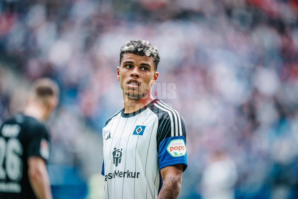 Fußball | Männer | Saison 2023/2024 | 2. Fußball-Bundesliga | 28. Spieltag | Hamburger SV vs. 1. FC Kaiserslautern | 06.04.2024 | Ransford Königsdörffer (#11, HSV) Portrait