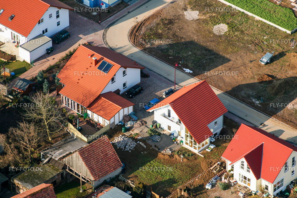 Seltzer Ring | Luftbild: Seltzer Ring im Ortsteil Kleinsteinfeld in Niederotterbach im Bundesland Rheinland-Pfalz in Deutschland. Foto: IMG_0646.jpg vom 08.01.2006 durch Werner Riehm/FLY-FOTO.de - Realisiert mit Pictrs.com