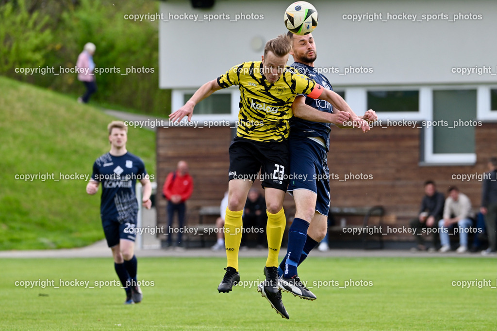 FC Faakersee vs. FC Dölsach | #23 Roman Adunka FC Faakersee, #16 Pascal Obergantschnig FC Dölsach, FC Faakersee vs. FC Dölsach, FC Faakersee vs. FC Dölsach am 20.04.2025 in Finkenstein (Sportplatz Finkenstein), Austria, (Photo by Bernd Stefan)