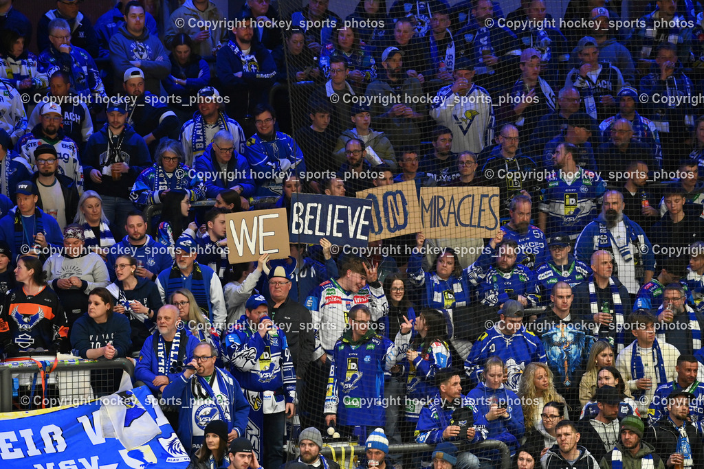EC IDM WÄRMEPUMPEN VSV vs. MOSER MEDICAL GRAZ99ERS | EC VSV Fans, we belive in miracles Transparent, EC IDM WÄRMEPUMPEN VSV vs. MOSER MEDICAL GRAZ99ERS, EC IDM WÄRMEPUMPEN VSV vs. MOSER MEDICAL GRAZ99ERS am 12.03.2026 in Villach (Stadthalle Villach), Austria, (Photo by Bernd Stefan)