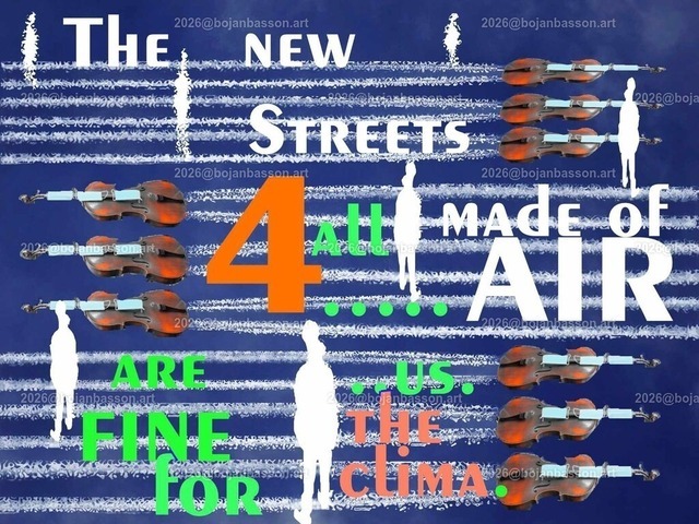 12-cello-as- airplanes-jet-fuel- trails-as-zebra- crossings | Ironische, lustige Fotomontagen, Fotodesign Musik, Musikinstrumente ohne KI. Klavier. Geigen. Violinen. Bratschen. Trompeten. Tubas. Cello. Celli. Kontrabass. Kaufen Sie die Bilder in einer geschützten Galerie bequem online. - Realisiert mit Pictrs.com