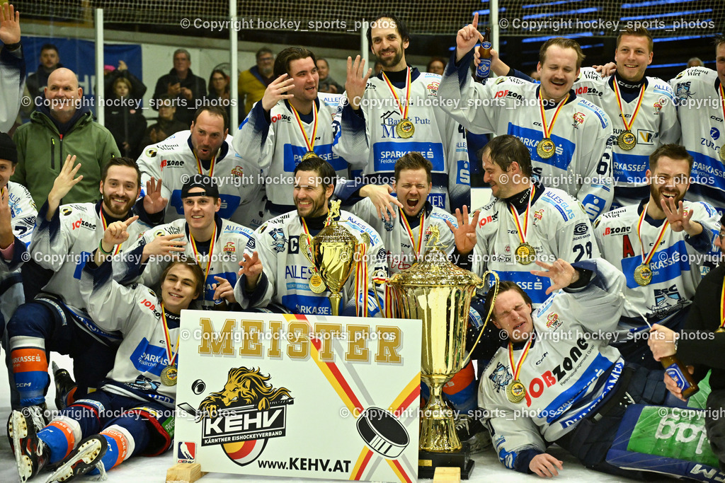 ESC Sparkasse Steindorf Meister 2025/26 | Meisterfoto ESC Steindorf 2025/26, ESC Sparkasse Steindorf Meister 2025/26, ESC Sparkasse Steindorf Meister 2025/26 am 08.03.2026 in Althofen (Stadthalle Althofen), Austria, (Photo by Bernd Stefan)