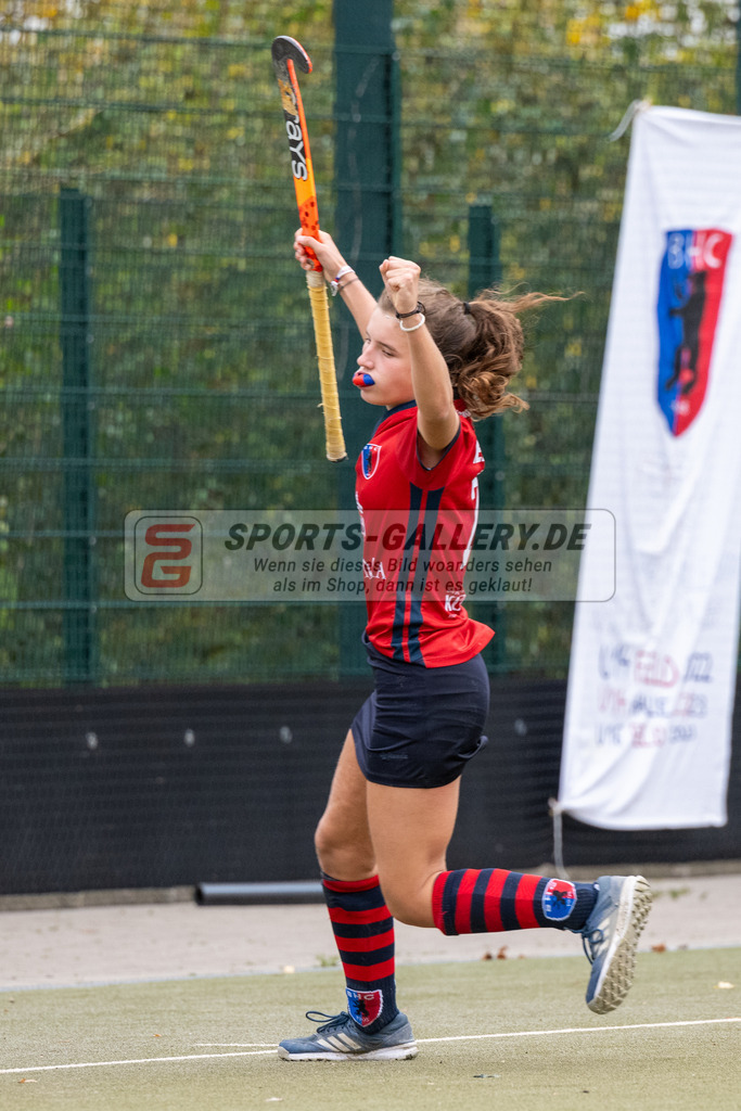 SFE_20231022_0189 | Deutsche Meisterschaft Weibliche U16 Finale Berliner HC - Harvestehuder THC am 22.10.2023 in Köln (Düsseldorfer Hockeyclub 1905 e.V.), Photo: Stephan Fehrmann 2023 (Sports-Gallery)
