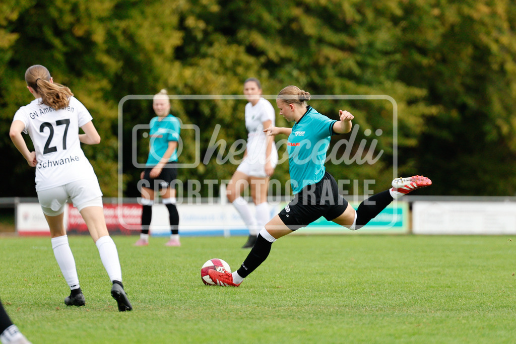 Fußball I Frauen I Westfalenpokal 26-27 I DJK GW Amelsbüren - SSV Rhade  I 18661 | Nele Wansing (33, SSV Rhade) schießt auf das Tor. - Realisiert mit Pictrs.com