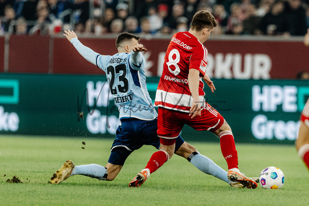 2. Bundesliga, Saison 2023/24, 25. Spieltag: Fortuna Düsseldorf - Hamburger SV | Düsseldorf, 08.03.2024: 2. Bundesliga, 25. Spieltag, Fortuna Düsseldorf gegen Hamburger SV in der Merkur Spiel-Arena in Düsseldorf. Foto: sportfotografie.ms | Markus Paletta - Realisiert mit Pictrs.com