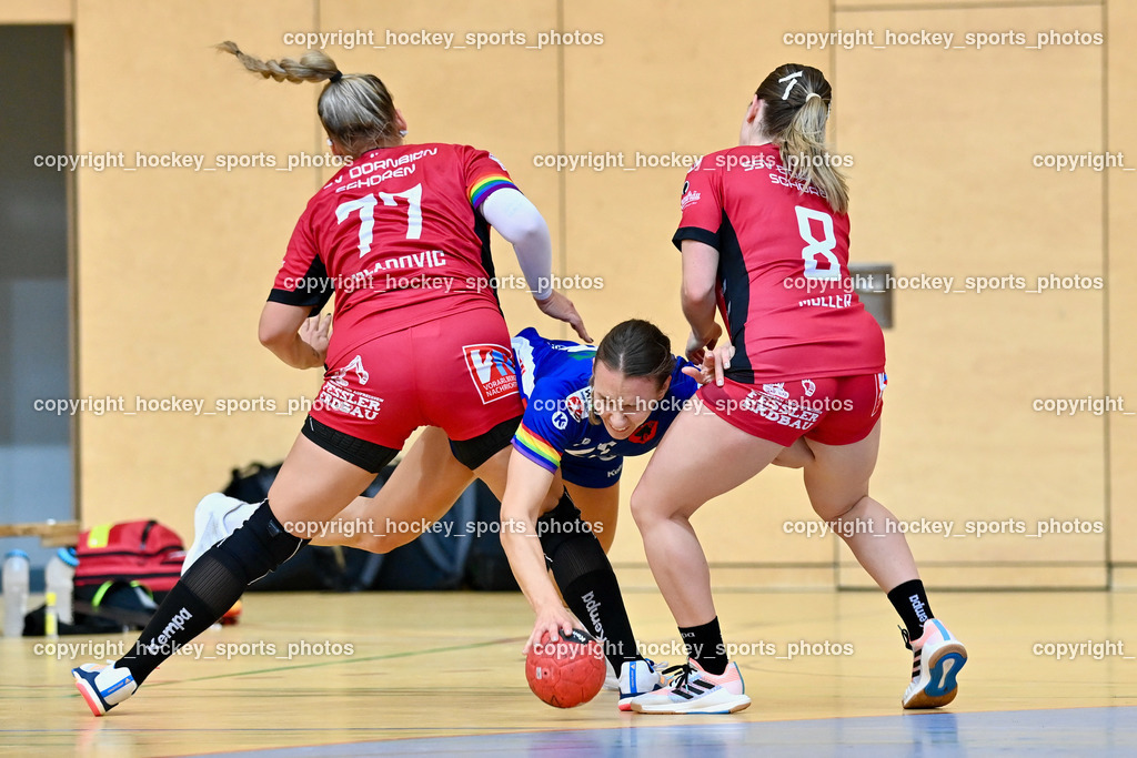 SC Ferlach vs. SSV Dornbirn 17.9.2022 | #77 GLADOVIC Katarina, #23 Prevendar Dorotea, #8 MÜLLER. Vera