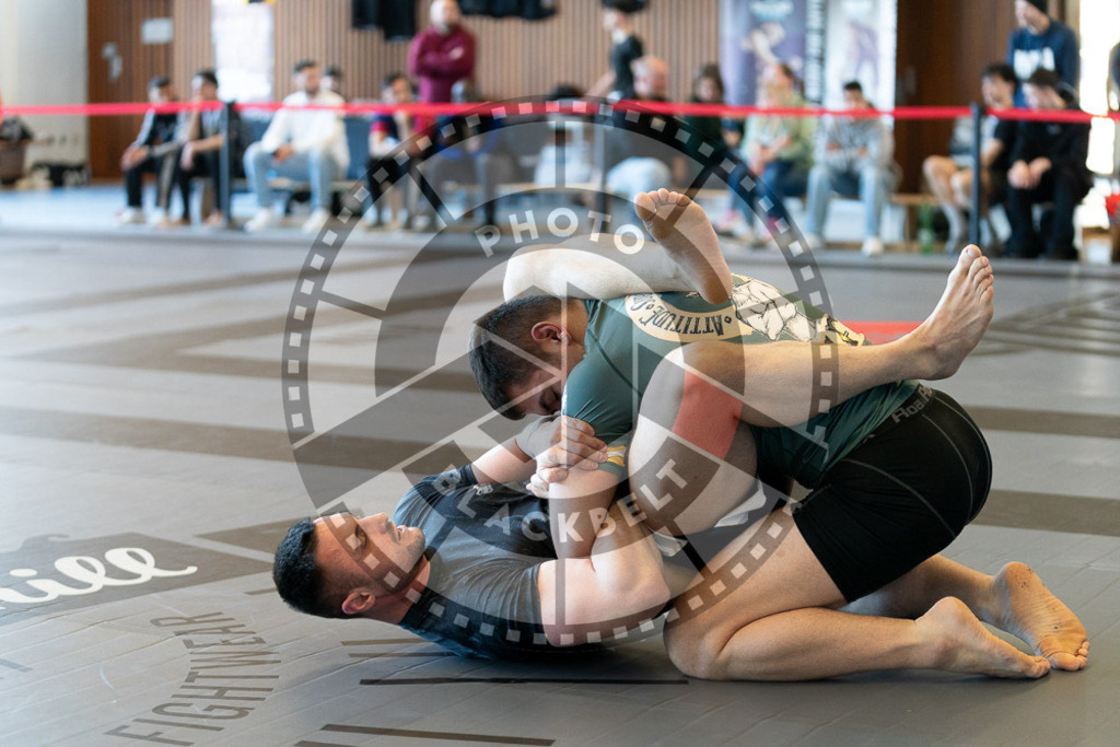 20250329PBB4361 | Fighters compete during the International Luta Livre (ILLCS) Germany IX Spring 2025 Competition spring on March 29, 2025 in Hannover, Germany.© Chiara Dazi