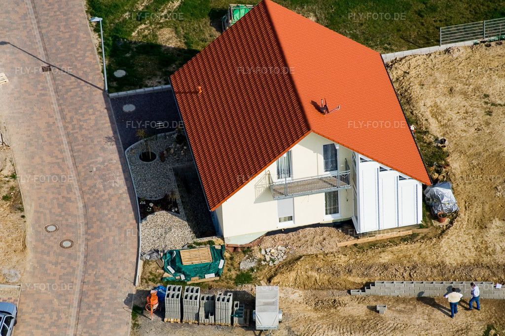 Luftbild: Schaidt, Neubaugebiet NO im Ortsteil Schaidt in Wörth im Bundesland Rheinland-Pfalz in Deutschland. Foto: IMG_5516.jpg vom 15.03.2007 durch Werner Riehm/FLY-FOTO.de