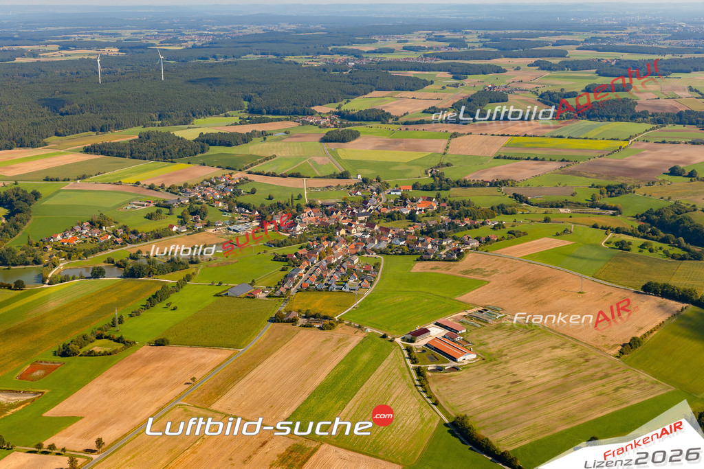Schöne Luftaufnahme als Geschenk in Brunn Emskirchen - Die Luftbildaufnahme wurde 2025 vom UL-Flugzeug heraus erstellt ( keine Drohne ) - Hochauflösende Luftaufnahme -Nicht vergleichbar mit Google Maps oder Satelittenbilder- Die Geschenkidee !Mit Lizenz und Bildrechte bestellbar