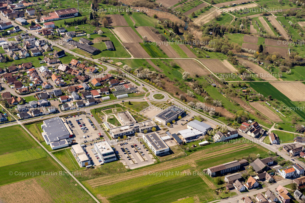 Rheinhausen-04-04-23-1-5 | Bilder Fotos Luftbilder Luftaufnahmen Deutschland Süden Westen Schwarzwald Baden Württemberg  