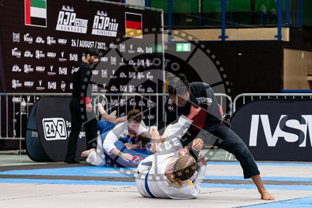 20230826PBB50870 | Fighters compete during the AJP INTLPRO BJJ and grappling competition in Hamburg, Germany, on August 26 2023.