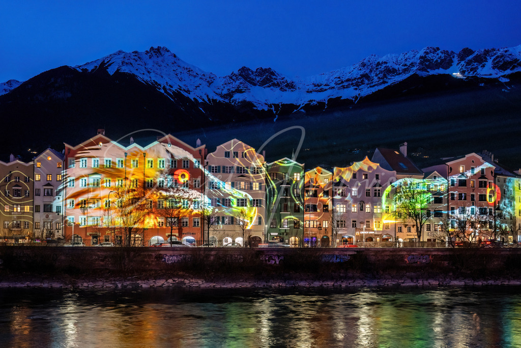 Bergsilvester | Fassadenmapping Mariahilf Bergsilvester 2022