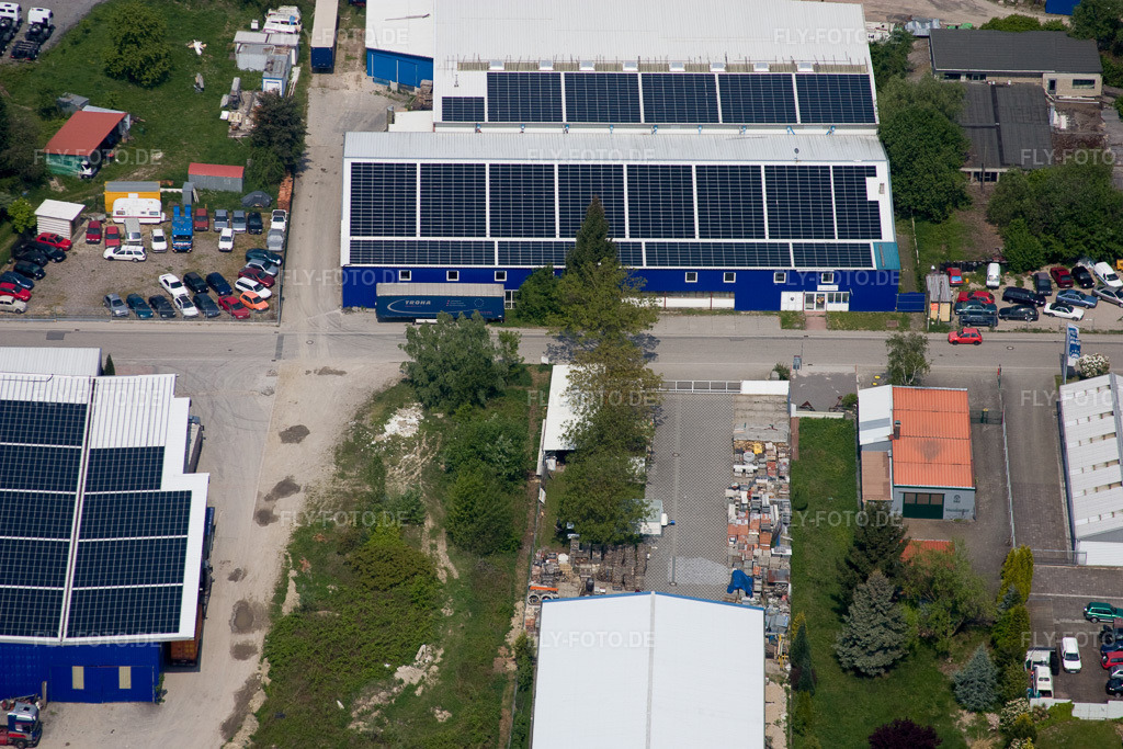 Luftbild: Industriestr in Hagenbach im Bundesland Rheinland-Pfalz in Deutschland. Foto: IMG_18195.jpg vom 03.05.2009 durch Werner Riehm/FLY-FOTO.de
