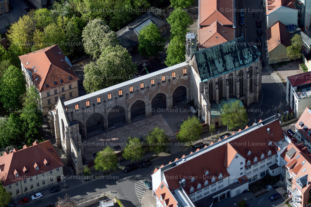 4025942 | ERFURT 06.05.2020 Ruine des Kirchengebäude der " Barfüßerkirche " an der Barfüßerstraße im Ortsteil Altstadt in Erfurt im Bundesland Thüringen, Deutschland. // Ruins of church building " Barfuesserkirche " on Barfuesserstrasse in the district Altstadt in Erfurt in the state Thuringia, Germany. Foto: Gerhard Launer