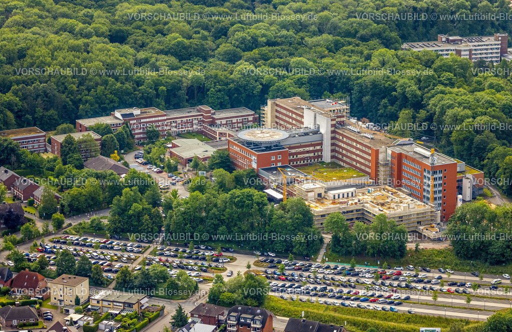 Hamm220601843 | Luftbild, St. Barbara-Klinik Hamm-Heessen mit Baustelle für Erweiterungsbau, Heessen, Hamm, Ruhrgebiet, Nordrhein-Westfalen, Deutschland