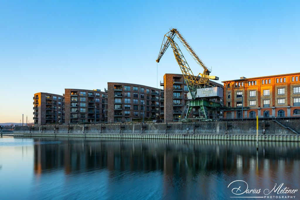 Der Zollhafen in Mainz | Seit 2012 entsteht auf dem Areal des ehemaligen Mainzer Zollhafens ein neues Wohngebiet.