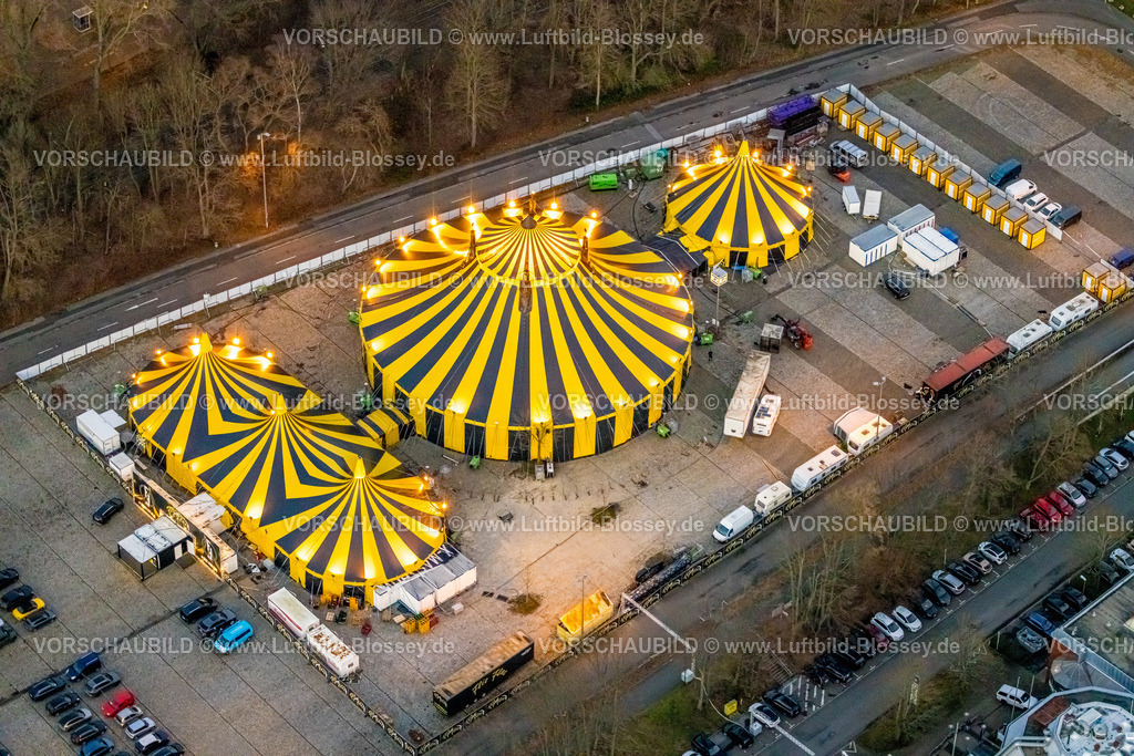 Dortmund230102516 | Luftbild, Zirkus Flic Flac am Remydamm Westfalenpark, Ruhrallee, Dortmund, Ruhrgebiet, Nordrhein-Westfalen, Deutschland