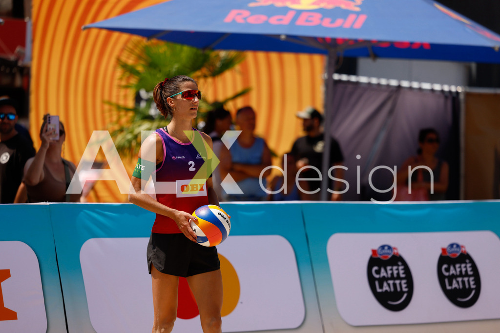 Obi BeachTour 2026 - Basel | BASEL, SWITZERLAND - JULY 17: JANICK SCHALTEGGER (SUI) during the Obi BeachTour 2026 match between KLUSER / SCHWAB (SUI) and GERSON / SCHALTEGGER (SUI) at Barfüsserplatz on July 17, 2026 in Basel, Switzerland. - Realisiert mit Pictrs.com