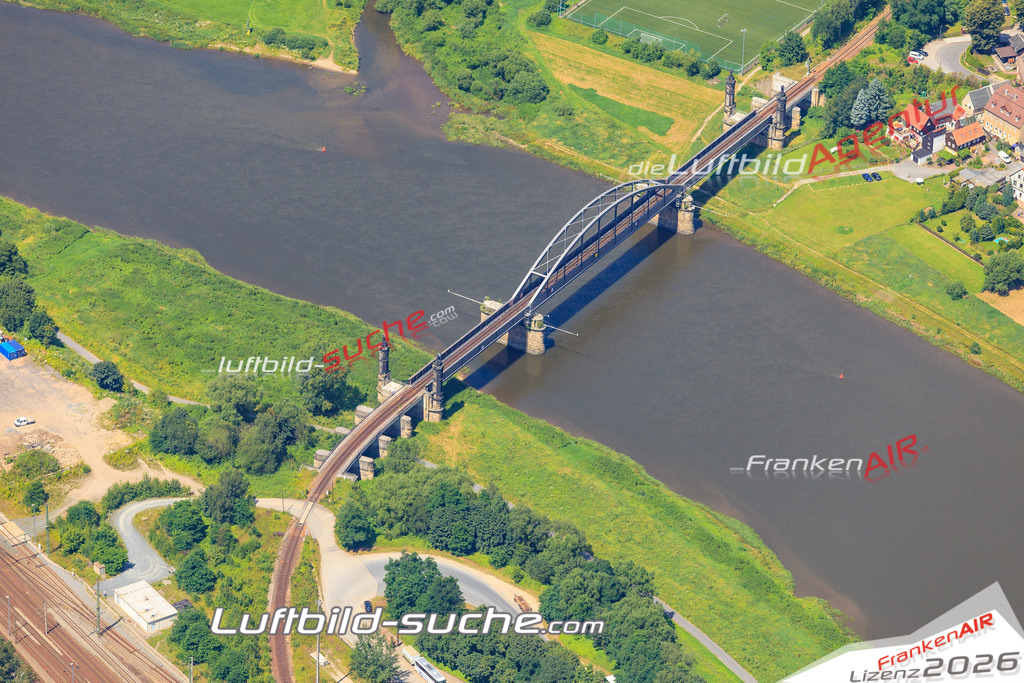Luftbild von  Bad-schandau - Luftaufnahme wurde 2016 von https://frankenair.de mittels Flugzeug (keine Drohne) erstellt - die Geschenkidee