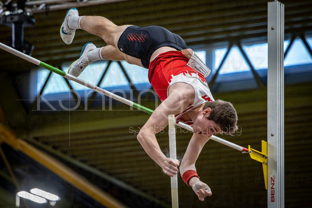 Indoor Meeting Dortmund, 08.02.2026 | DORTMUND, GERMANY - FEBRUARY 8:  Pole vaulter Felix Eichenberger (SUI) during the Indoor Meeting Dortmund at the Helmut-Koernig-Halle on February 8, 2026 in Dortmund, Germany. (Photo by Axel Kohring/Beautiful Sports Int.)
