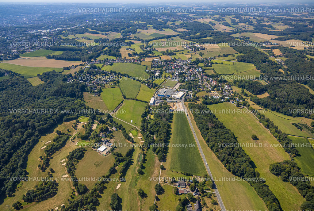 Sprockhoevel220808319 | Luftbild, Golfplatz Golfclub Felderbach Sprockhövel, Ansicht Ortsteil Herzkamp, Gennebreck, Sprockhövel, Ruhrgebiet, Nordrhein-Westfalen, Deutschland