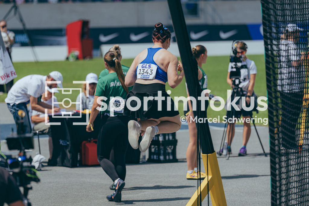 DM U23 U18 Bochum 2026 | Marlene Sack (Hallesche Leichtathl.-Freunde) im Diskuswurf bei den Deutschen Meisterschaften der U18 &amp; U23 2026 im Lohrheidestadion in Bochum-Wattenscheid. - Realisiert mit Pictrs.com