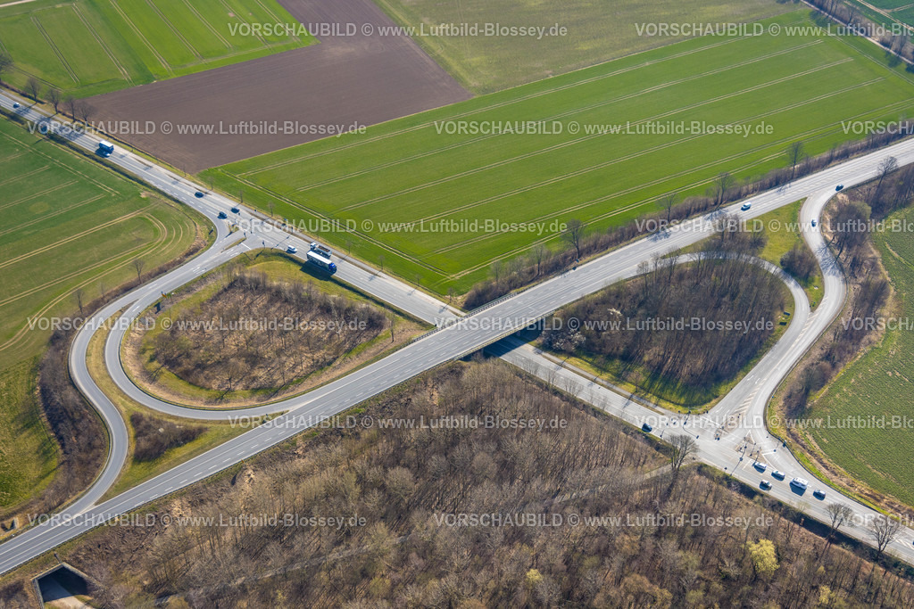 Soest220301495 | Luftbild, Abfahrt Bundesstraße B229 und Bundesstraße B475 am Stadtpark, Thomä, Soest, Soester Börde, Nordrhein-Westfalen, Deutschland