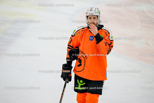 AUT, ICE, Black Wings Linz vs Graz 99ers | 06.03.2025, Linz AG Eisarena, AUT, ICE Eishockey Liga, Play Off MD3, Black Wings Linz vs Graz 99ers, im Bild Manuel Ganahl of Graz 99ers// ICE win2day Hockey League Match between Black Wings Linz and Graz 99ers Play Off MD3 in Linz, Austria on 2025/03/06