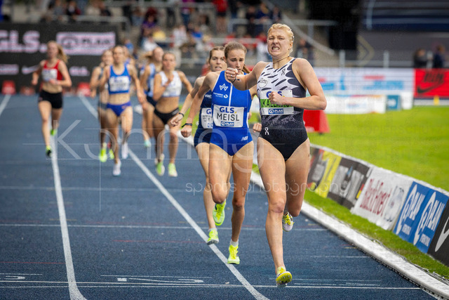 Deutsche Leichtathletik-Meisterschaften; Bochum-Wattenscheid, 26.07.2026 | Deutsche Meisterin über 1500m: Jolanda Kallabis (FT 1844 Freiburg); Deutsche Leichtathletik-Meisterschaften am 26.07.2026 im Lorheide-Stadion, Bochum-Wattenscheid (Nordrhein-Westfalen).