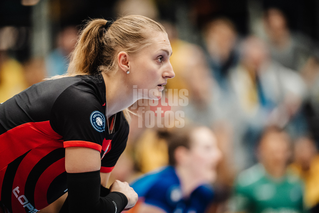 Volleyball | Frauen | Saison 2025/2026 | Volleyball Bundesliga | SSC Palmberg Schwerin vs. ETV Hamburger Volksbank Volleys | 18.10.2025 | Fiona Dittmann (#14, ETV Hamburger Volksbank Volleys)