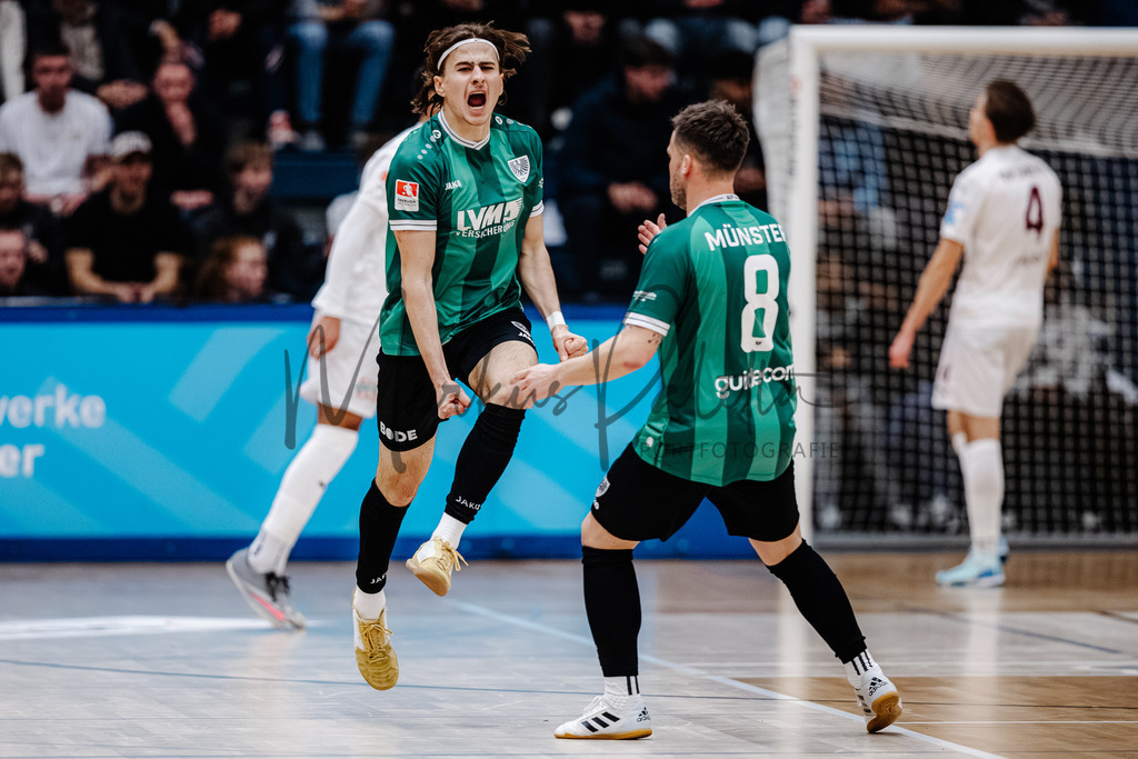 47. Stadtmeisterschaften im Hallenfußball 2025, Endrunde | Stadtmeisterschaften im Hallenfußball 2025, Endrunde, Sporthalle Berg Fidel in Münster. Foto: sportfotografie.ms | Markus Paletta - Realisiert mit Pictrs.com