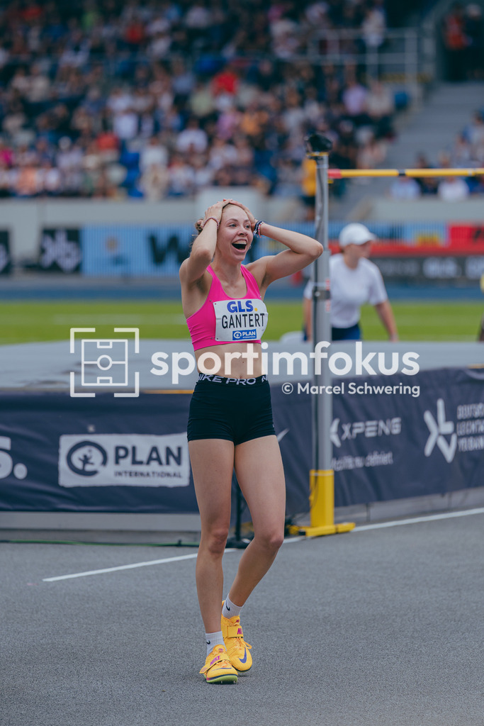 Deutsche Meisterschaften der Frauen und Männer 2026 | Dorothea Gantert, SpVg Laatzen, Hochsprung, Deutsche Meisterschaften der Frauen und Männer 2026, Lohrheidestadion Bochum-Wattenscheid, 26.07.2026. Foto: Marcel Schwering / sportimfokus - Realisiert mit Pictrs.com