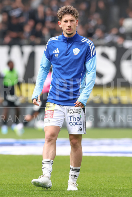 SK Puntigamer Sturm Graz vs TSV Egger Glas Hartberg – Championship Group    | Graz, Austria, 12.Apr.26 - SOCCER - ADMIRAL Bundesliga, SK Puntigamer Sturm Graz vs TSV Egger Glas Hartberg. The image shows Damjan Kovacevic (Hartberg) during warm up.    