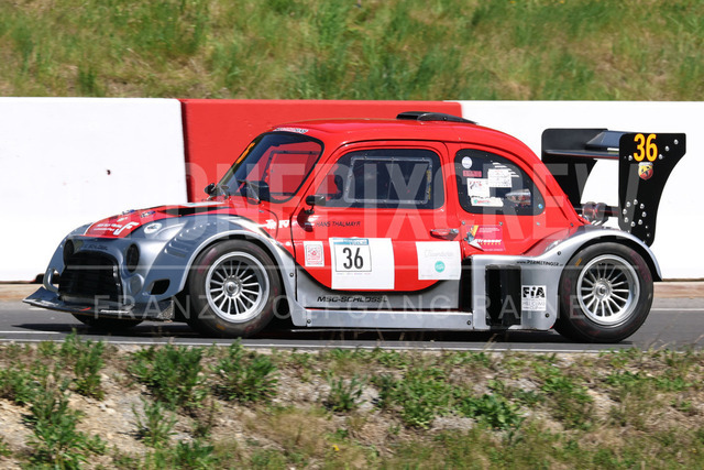 FIA European Hill Climb Championship – Rechberg 2026 | FIA European Hill Climb Championship at Rechberg, held from 24 to 26 April 2026 near Tulwitz, Styria, Austria. The image shows Johann THALMAYR (AUT) Steyr Puch PRC TR4.