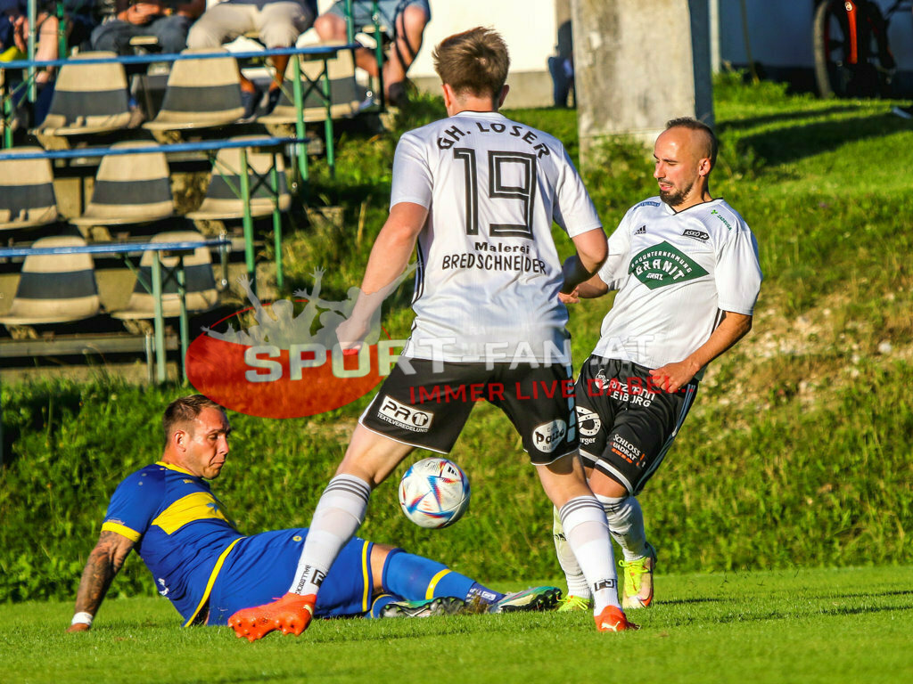 DSG Ferlach - ASKÖ St. Michael/Bleiburg Unterliga Ost 1. Runde | DSG Ferlach - ASKÖ St. Michael/Bleiburg am 29.07.2023 in Ferlach
(Sportplatz Unterbergen), Austria, (Photo by Ernst Krawagner sport-fan.at) - Realisiert mit Pictrs.com