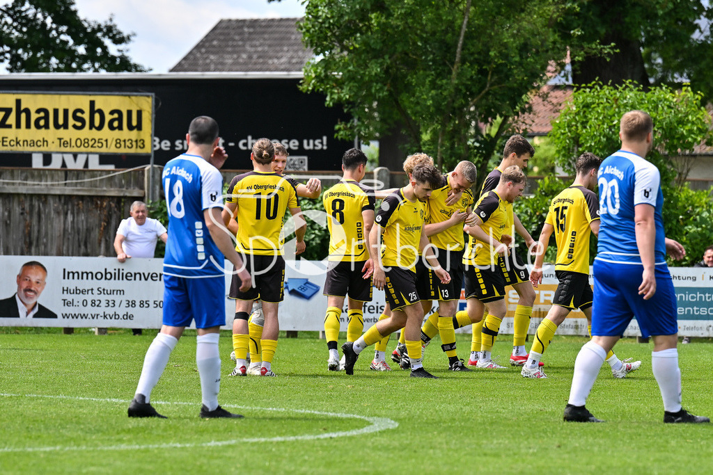 BC Aichach II - SV Obergriesbach | Jubel nach 0-1