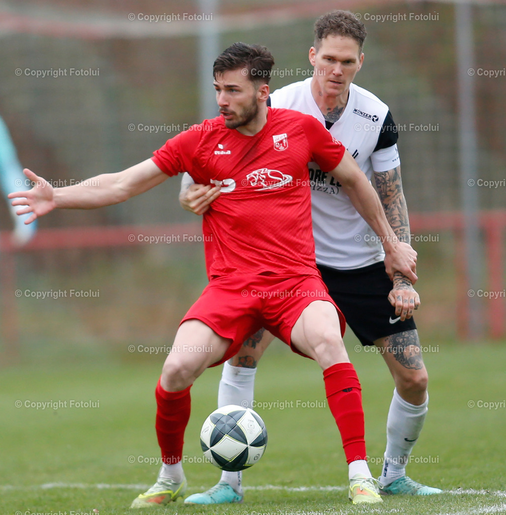 A_LUI_040426_14 | SPORT,FUSSBALL, REGIONALLIGA MITTE ,ASKOE OEDT-ASK VOITSBERG 04.04.2026 IM BILD: TONI BARISIC (OEDT) UND ANDREAS PFINGSTER (VOITSBERG) FOTO:FOTOLUI