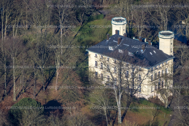 Luenen230203934 | Luftbild, Schloss Schwansbell, Horstmar, Lünen, Ruhrgebiet, Nordrhein-Westfalen, Deutschland
