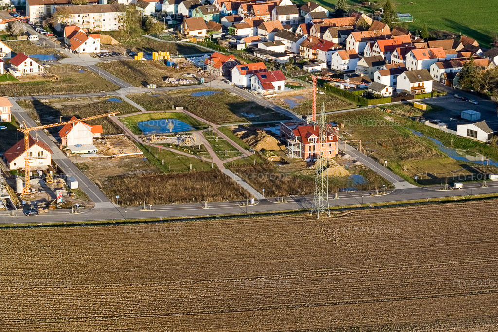 Luftbild: Am Höhenweg in Kandel im Bundesland Rheinland-Pfalz in Deutschland. Foto: IMG_9839.jpg vom 18.03.2008 durch Werner Riehm/FLY-FOTO.de