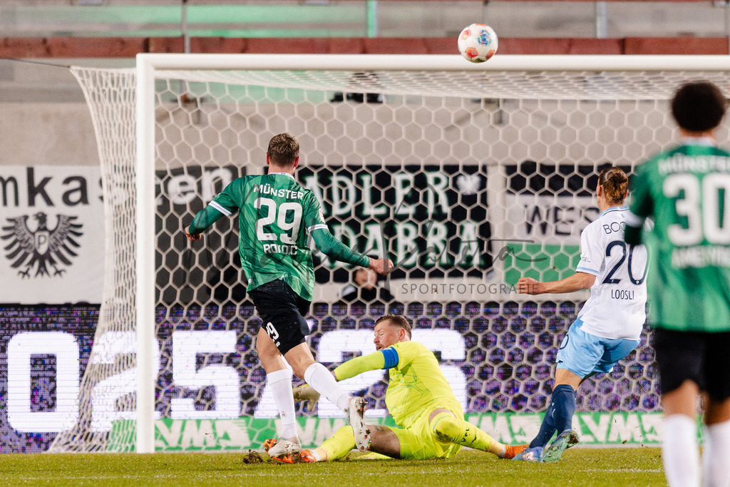 2. Bundesliga, Saison 2025/26, 21. Spieltag: SC Preußen Münster - VfL Bochum | Münster, 06.02.2026: 2. Bundesliga, 21. Spieltag, SC Preußen Münster gegen VfL Bochum im LVM-Preußenstadion in Münster. Foto: sportfotografie.ms | Markus Paletta - Realisiert mit Pictrs.com