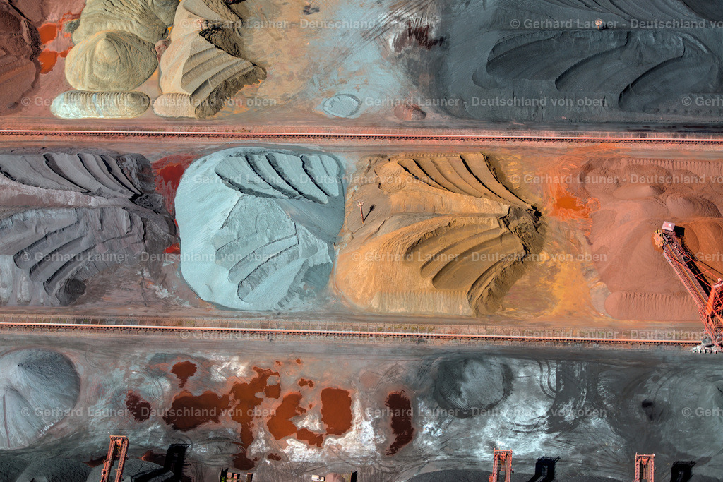 3801052 | farbiges Schüttgut im Sandauhafen, Freie und Hansestadt Hamburg