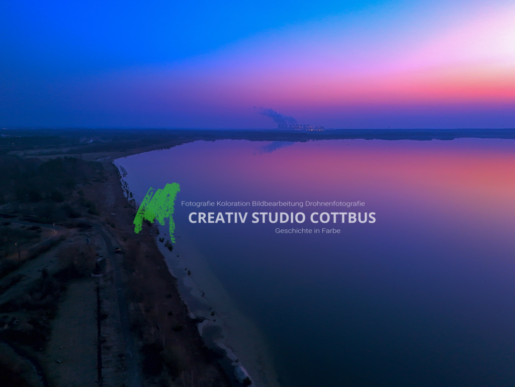 Sonnenaufgang am Cottbuser Ostsee | Der zukünftige Cottbuser Ostsee - Realisiert mit Pictrs.com